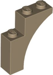 Деталь 13965 Lego Арка Arch 1 x 3 x 3 13965 Dark Tan N