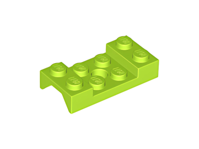 Деталь Lego Vehicle, Mudguard 2 x 4 with Arch Studded with Hole 60212 Lime U