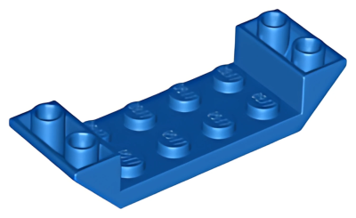 Деталь LEGO Lego  Slope, Inverted 45 6 x 2 Double with 2 x 4 Cutout 22889 Blue U
