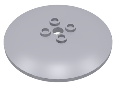 Dish 6 x 6 Inverted (Radar) - Hollow Studs, 44375a Light Bluish Gray U