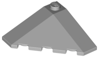Wedge 4 x 4 (Slope 18 Corner), 43708 Light Bluish Gray N