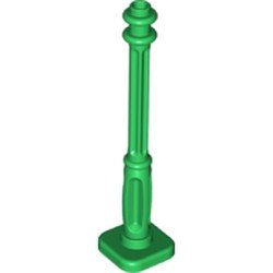 Support 2 x 2 x 7 Lamp Post, 4 Base Flutes, 11062 Green N