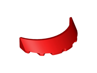 Windscreen 3 x 6 x 1 Curved, 62360 Red N