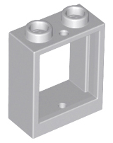 Window 1 x 2 x 2 Flat Front, 60592 Light Bluish Gray U