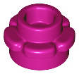Plate, Round 1 x 1 with Flower Edge (5 Petals), 24866 Magenta U