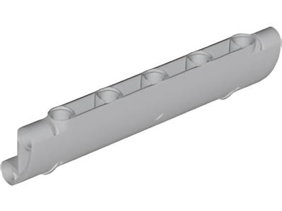 Деталь LEGO Technic, Panel Curved 11 x 3 with 2 Pin Holes through Panel Surface Item 62531 Light Bluish Gray N