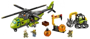 Конструктор LEGO City 60123 Транспортный вертолет исследователей вулканов