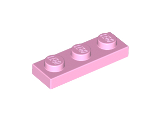 Plate 1 x 3, 3623 Bright Pink N