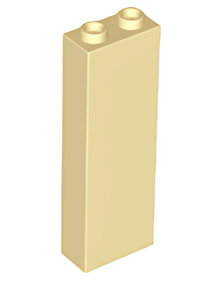Деталь Lego Brick 1 x 2 x 5 - Blocked Open Studs or Hollow Studs 2454 Tan U