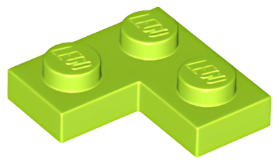 Деталь LEGO Plate 2 x 2 Corner 2420 Lime U