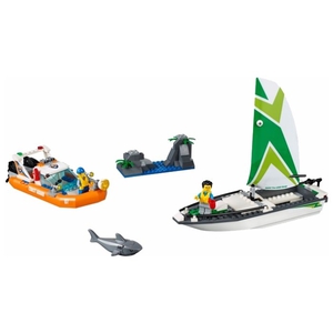 Конструктор LEGO City Town 60168 Операция по спасению парусной лодки