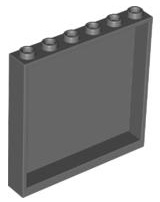Panel 1 x 6 x 5, 59349 Dark Bluish Gray N