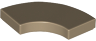 Tile, Round Corner 2 x 2 Macaroni, 27925 Dark Tan N