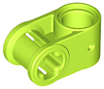 Деталь LEGO Technic, Axle and Pin Connector Perpendicular 6536 Lime N