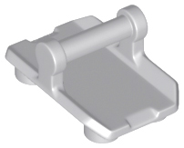 Plate, Modified 2 x 3 Inverted with 4 Studs and Bar Handle on Bottom (Rocker Plate), 30166 Light Bluish Gray N