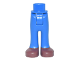 Mini Doll Hips and Trousers with Back Pockets with Reddish Brown Shoes Pattern - Thick Hinge, 92253c00pb33