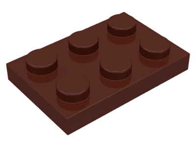 Plate 2 x 3, 3021 Brown U