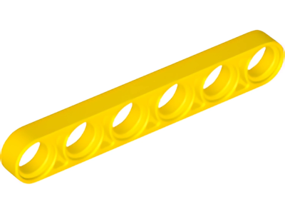 Деталь LEGO Technic, Liftarm Thin 1 x 6 32063 Yellow N