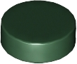 Tile, Round 1 x 1, 98138 Dark Green N