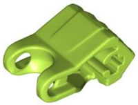 Hero Factory Fist with Axle Hole - 4 Fingers, 93575 Lime U