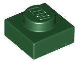 Plate 1 x 1, 3024 Dark Green N