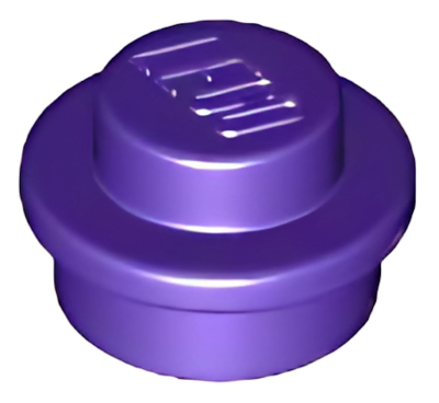 Деталь LEGO Plate, Round 1 x 1 4073 Dark Purple U