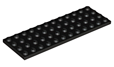 Деталь LEGO Plate 4 x 12 3029 Black U