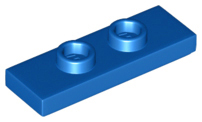 Plate, Modified 1 x 3 with 2 Studs (Double Jumper), 34103 Blue N