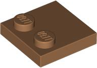 Tile, Modified 2 x 2 with Studs on Edge, 33909 Medium Nougat N