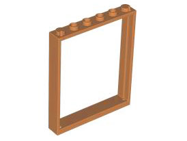 Window 1 x 6 x 6 Flat Front, 42205 Medium Nougat U