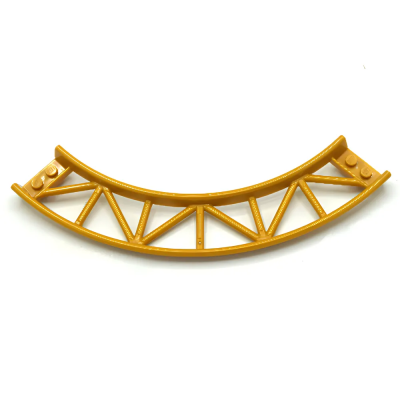 Деталь гоночный трек Lego Train, Track Roller Coaster Curve, 90 degrees 25061 Pearl Gold U