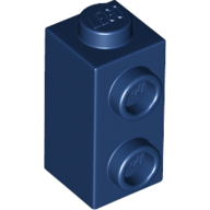 Деталь Lego Brick, Modified 1 x 1 x 1 2/3 with Studs on Side 32952 Dark Blue U