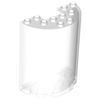 Cylinder Half 3 x 6 x 6 with 1 x 2 Cutout, 87926