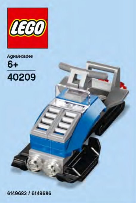 Конструктор LEGO Promotional 40209 Снегоход конструктор lego promotional 40290 60 лет lego 421 дет
