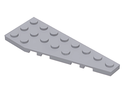 Деталь LEGO  Lego Wedge, Plate 8 x 3 Pentagonal Right 50304 Light Bluish Gray U