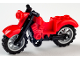 Motorcycle Vintage with Black Chassis and Light Bluish Gray Wheels, 85983c01  