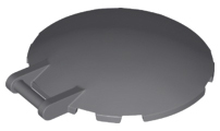 Dish 6 x 6 Inverted with Bar Handle, 18675 Dark Bluish Gray U