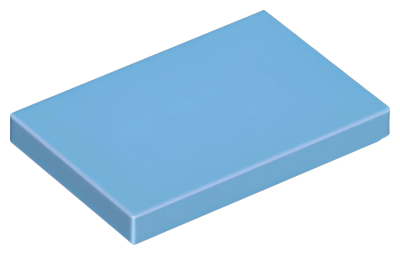 Деталь LEGO Tile 2 x 3 26603 Medium Blue U