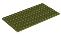 Plate 8 x 16, 92438 Olive Green U