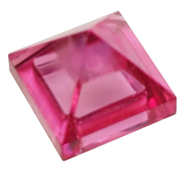Slope 45 1 x 1 x 2/3 Quadruple Convex Pyramid, 22388 Trans-Dark Pink N