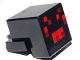 Creature Head Pixelated with Red and Dark Red Face Pattern (Minecraft Spider), 19727pb001