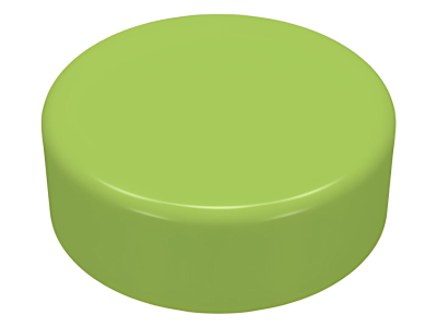 Деталь LEGO Tile, Round 1 x 1 98138 Lime U