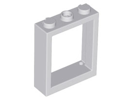 Window 1 x 3 x 3 Flat Front, 51239 Light Bluish Gray N