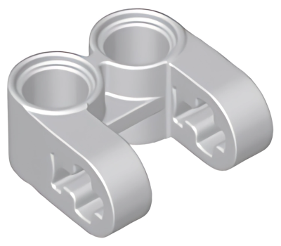 Деталь LEGO Technic, Axle and Pin Connector Perpendicular Double Split 41678 Light Bluish Gray U