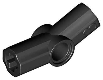 Деталь LEGO Technic, Axle and Pin Connector Angled #3 - 157.5 degrees 32016 (42128) Black N
