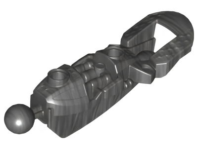 Деталь LEGO Bionicle Toa Inika Leg Lower Section 53548 Pearl Dark Gray 