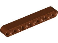 Technic, Liftarm Thick 1 x 7, 32524 Reddish Brown U