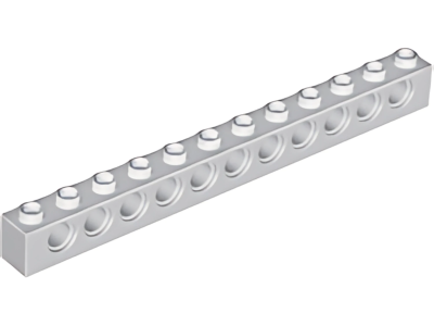 Деталь LEGO Technic, Brick 1 x 12 with Holes 3895 Light Bluish Gray U