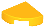 Tile, Round 1 x 1 Quarter, 25269 Bright Light Orange U