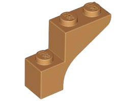 Деталь Lego Арка Arch 1 x 3 x 2 88292 Medium Nougat N